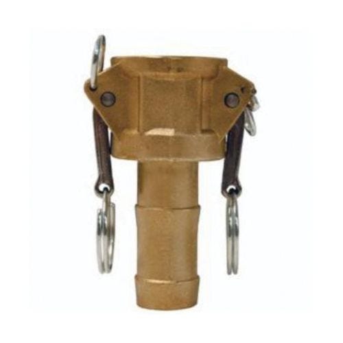 Dixon® G50-C-BR Global Type-C Cam & Groove Coupler, 1/2 in Nominal, Female Coupler x Hose Shank End Style, C38000 Forged Brass