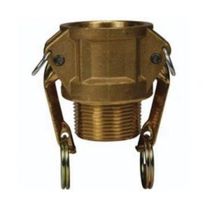 Dixon® G50-B-BR Global Type B Cam & Groove Coupler, 1/2 in Nominal, Female Coupler x MNPT End Style, C38000 Forged Brass