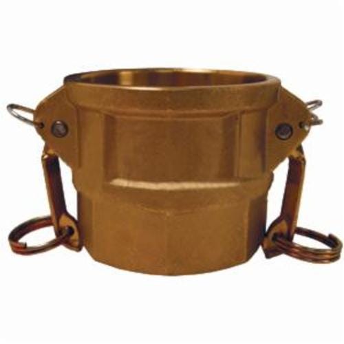 Dixon® G50-D-BR Global Type D Cam & Groove Coupler, 1/2 in Nominal, Female Coupler x FNPT End Style, C38000 Forged Brass