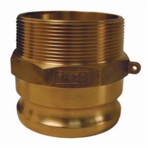 Dixon® G50-F-BR Global Type F Cam & Groove Adapter, 1/2 in x 1/2-14 Nominal, Male Adapter x MNPT End Style, C38000 Forged Brass