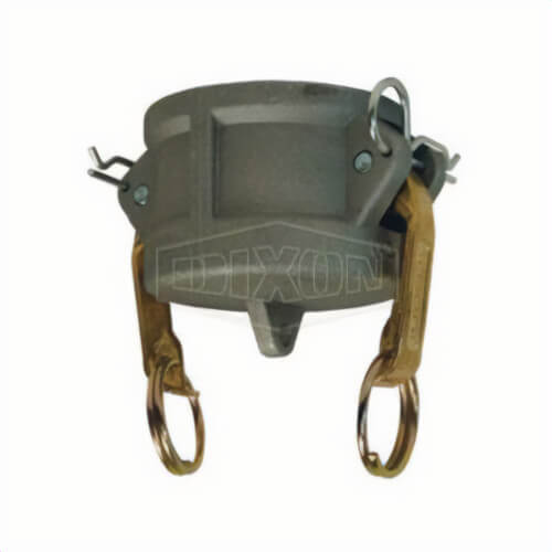 Dixon® G600-DC-AL Global Type DC Cam and Groove Dust Cap with Buna Seal and Brass Handle, 6 in, Aluminum, Domestic