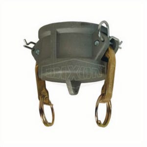 Dixon® G600-DC-AL Global Type DC Cam and Groove Dust Cap with Buna Seal and Brass Handle, 6 in, Aluminum, Domestic