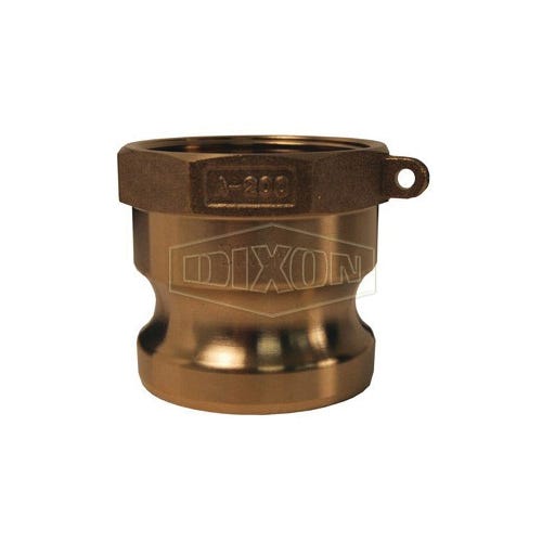 Dixon® G75-A-BR Type A Cam and Groove Adapter, 3/4 in, Male Adapter x FNPT, Brass