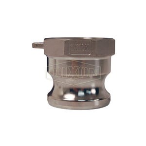 Dixon® G75-A-SS Type A Cam and Groove Adapter, 3/4 in, Male Adapter x FNPT, 316 Stainless Steel, Import