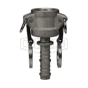 Dixon® G75-C-AL Type-C Cam and Groove Coupler, 3/4 in Nominal, Female Coupler x Hose Shank End Style, Aluminum