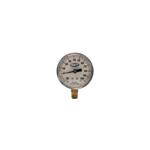 Dixon® GL110 Compound Gauge, 0 to 160 psi, 1/4 in Connection, 2-1/2 in dial, +/- 3-2-3 %