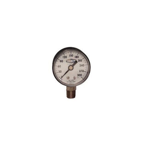 Dixon® FlutterGuard™ GL340FG Dry Gauge, 0 to 200 psi, 1/4 in Connection, 2-1/2 in dial, +/- 3-2-3 %