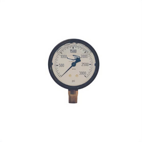 Dixon® GLP555 Gauge, 0 to 5000 psi, 1/4 in Connection, 2-1/2 in dial, +/- 3-2-3 %, Glycerin Liquid Filled