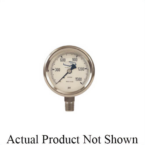Dixon® GLSS10000 Gauge, 0 to 10000 psi, 1/4 in NPT Connection