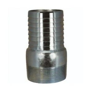 Dixon® The Right Connection™ GSTC35 Global King™ King Combination Nipple, 3-1/2 in x 3-8, Global Hose Shank x MNPT, Carbon Steel, Zinc Plated, Domestic