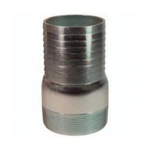 Dixon® The Right Connection™ GSTC40 Global King™ King Combination Nipple, 4-17/32 in x 4-8, Global Hose Shank x MNPT, Carbon Steel, Zinc Plated, Domestic