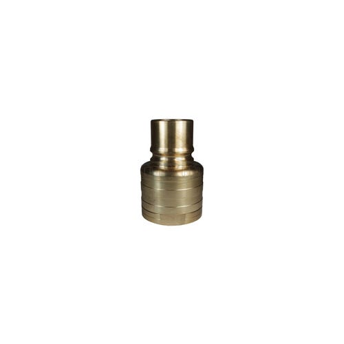 Dixon® H10F10-B DQC H Industrial Interchange High Volume Female Plug, 1-1/4-11-1/2 Nominal, Female NPTF, Brass