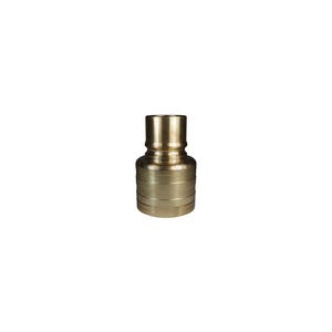 Dixon® H12BF12-B DQC H Industrial Interchange High Volume Female Plug, 1-1/2-11 Nominal, Female BSPP, Brass