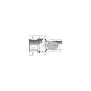 Dixon® H12F10-B DQC H Industrial Interchange High Volume Female Plug, 1-1/4-11-1/2 Nominal, Female NPTF, Brass