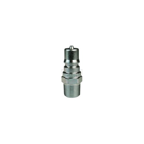 Dixon® H2M3 DQC H Industrial Interchange Male Plug, 3/8-18 Nominal, Male NPTF, Steel