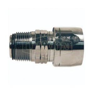 Dixon® Dubl-Grip® H609 Holedall® Re-Attachable Coupling, 1 in Nominal, NPT Swivel, Brass, Domestic