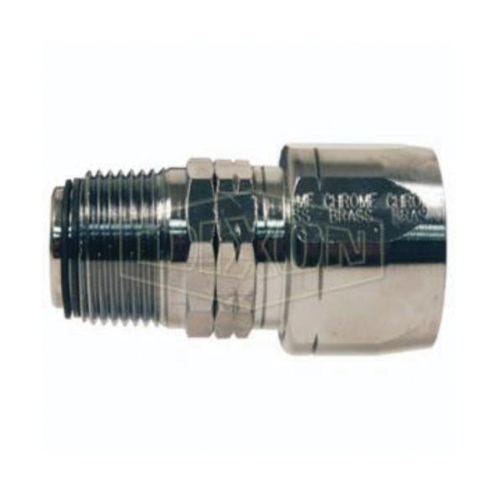 Dixon® Dubl-Grip® H611 Holedall® Re-Attachable Coupling, 1 in Nominal, NPT Swivel, Brass, Domestic