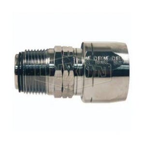 Dixon® Dubl-Grip® H611 Holedall® Re-Attachable Coupling, 1 in Nominal, NPT Swivel, Brass, Domestic
