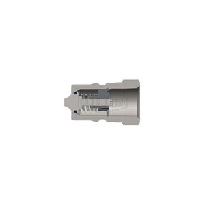 Dixon® H8BF8-SS DQC H Industrial Interchange Female Plug, 1-11 Nominal, Female BSPP, 316 Stainless Steel