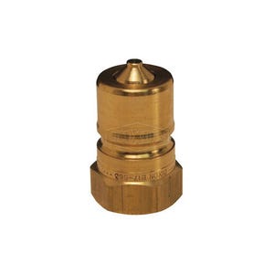 Dixon® H8F8-B H Series Interchange Poppet Valve Plug, 1-11-1/2 Nominal, FNPT, Brass, Domestic