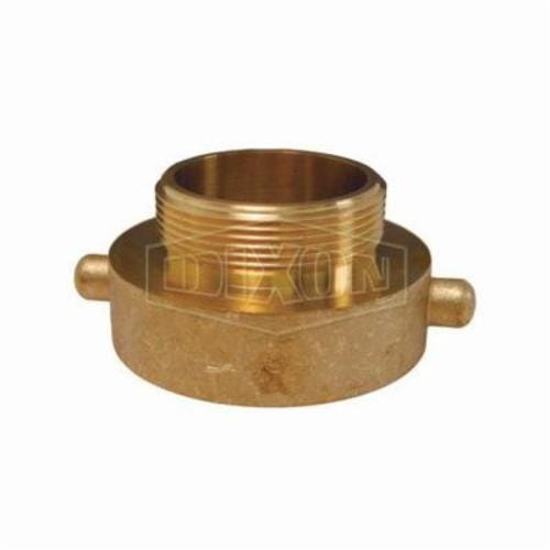 Dixon® HA2515F Pin Lug Hydrant Adapter, 2-1/2 x 1-1/2 in Nominal, Female NH NST x Male NH NST End Style, Brass, Domestic