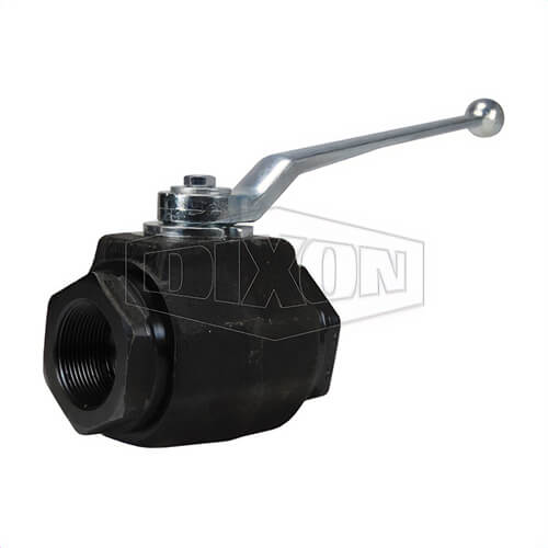 Dixon® HPBV38 High Pressure Ball Valve, 3/8 in Nominal, FNPT End Style, Carbon Steel Body, Full Port, FKM Soft goods