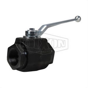 Dixon® HPBV38 High Pressure Ball Valve, 3/8 in Nominal, FNPT End Style, Carbon Steel Body, Full Port, FKM Soft goods