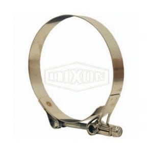 Dixon® HTBC238 Heavy Duty T-Bolt Clamp, 2-1/8 to 2-7/16 in Nominal, 0.04 in Thick, 300 Stainless Steel, Domestic