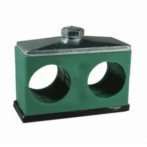 Dixon® HTW08P Twin Pipe Clamp, 1/2 in, Polypropylene/Steel