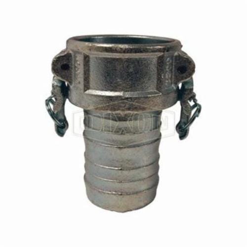 Dixon® IC200 Boss-Lock™ Type-C Cam and Groove Coupler, 2 in Nominal, Female Coupler x Hose Shank End Style, Malleable Iron, Domestic