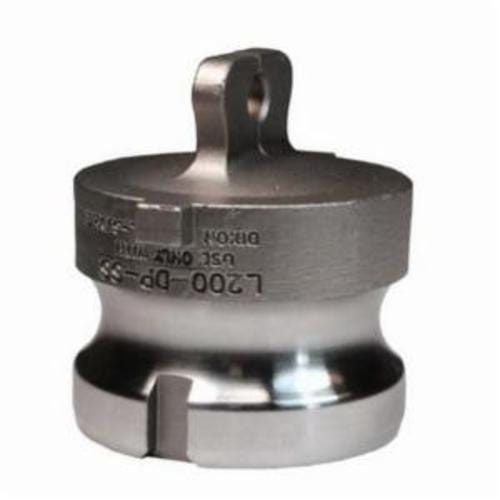 Dixon® L100-DP-SS Type DP Vent-Lock Cam & Groove Dust Plug, 1 in Nominal, 316 Stainless Steel, Domestic