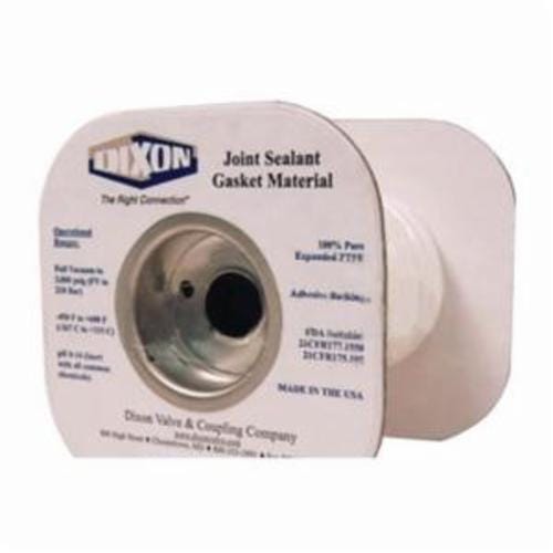 Dixon® LCJS12-15 Joint Sealant Gasket, 15 ft L x 3/4 in W, 3000 psi, PTFE, Domestic