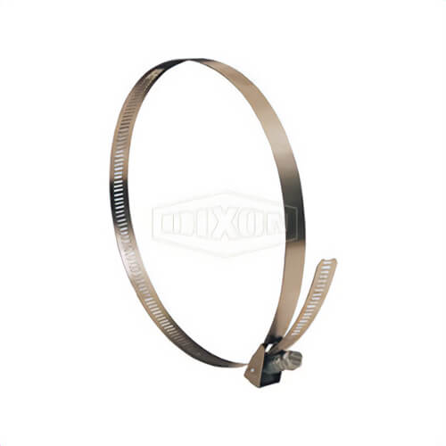 Dixon® LS128 LS Series Quick Release Worm Gear Clamp, 1-3/4 to 8-9/16 in Clamp, Stainless Steel Band, Carbon Steel Bolt