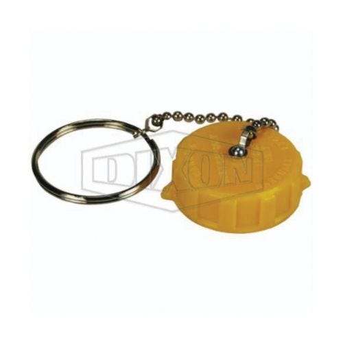 Dixon® ME109-1 Hose Cap with Ring and Chain, 1-3/4 in, Female ACME, Plastic, Domestic