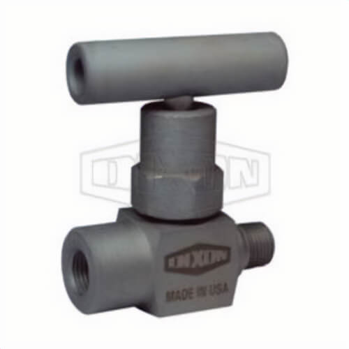 Dixon® MFS102 Mini Needle Valve, 1/4-18 MNPT x FNPT Nominal, 10000 psi Pressure, 316 Stainless Steel Body