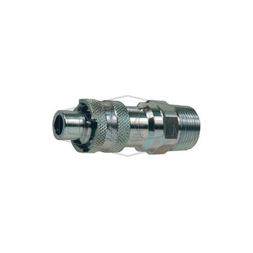 Dixon® Dix-Lock™ N3M4 N Series Bowes Interchange Male Quick Disconnect Coupler, 1/2-14 Nominal, Quick Disconnect Coupler x NPTF, 500 psi Pressure, Steel
