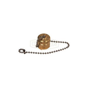 Dixon® Dix-Lock™ N4DC-B Bowes Interchange Quick-Disconnect Cap, Brass, Domestic