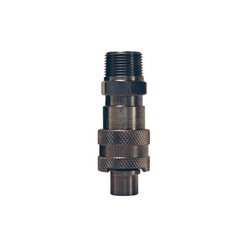 Dixon® Dix-Lock™ N4M6-S N Series Bowes Interchange Male Quick Disconnect Coupler, 3/4-14 Nominal, Quick Disconnect Coupler x NPTF, 500 psi Pressure