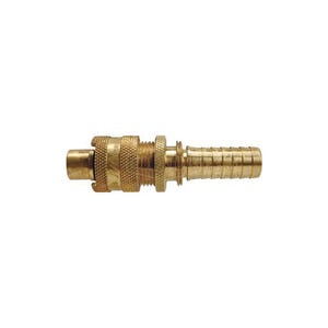 Dixon® Dix-Lock™ N4S4-B-LS N Series Bowes Interchange Quick Disconnect Coupler, 1/2 in Nominal, Quick Disconnect Coupler x Hose Barb, 300 psi Pressure