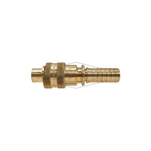 Dixon® N4S4-B Dix-Lock™ Bowes Interchange Quick Disconnect Coupler, 1/2 in Nominal, Quick Disconnect Coupler x Hose Barb, Brass