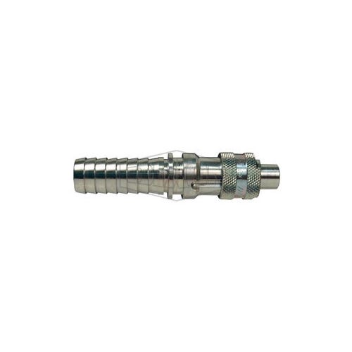 Dixon® Dix-Lock™ N4S4 N Series Bowes Interchange Quick Disconnect Coupler, 1/2 in Nominal, Quick Disconnect Coupler x Hose Barb, 500 psi Pressure, Steel