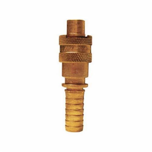 Dixon® N4S6-B N Series Bowes Interchange Bowes Pneumatic Nipple, 3/4 in Nominal, Quick-Connect x Standard Hose Barb, 300 psi Pressure, Brass