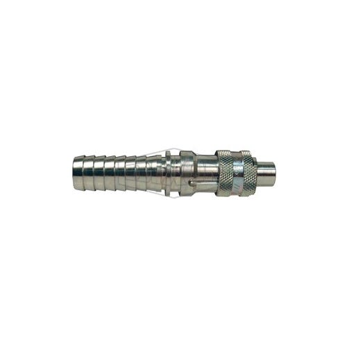 Dixon® Dix-Lock™ N4S6 N Series Bowes Interchange Quick Disconnect Coupler, 1/2 in Nominal, Quick Disconnect Coupler x Hose Barb, 500 psi Pressure, Steel