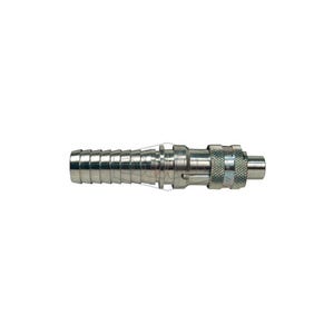 Dixon® Dix-Lock™ N4S6 N Series Bowes Interchange Quick Disconnect Coupler, 1/2 in Nominal, Quick Disconnect Coupler x Hose Barb, 500 psi Pressure, Steel