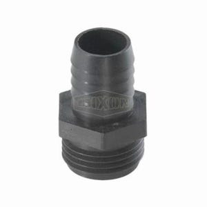 Dixon® PPCM75 Tuff-Lite™ Short Shank Coupling, 3/4 x 5/8 in Nominal, Male Garden Hose Thread x Hose Barb End Style, Polypropylene, Domestic