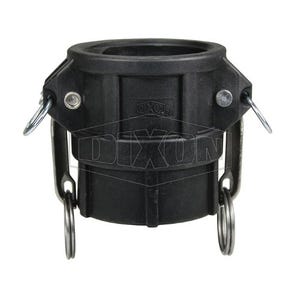 Dixon® PPD150 Type D Cam and Groove Coupler, 1-1/2 in Nominal, Female Coupler x FNPT End Style, Polypropylene