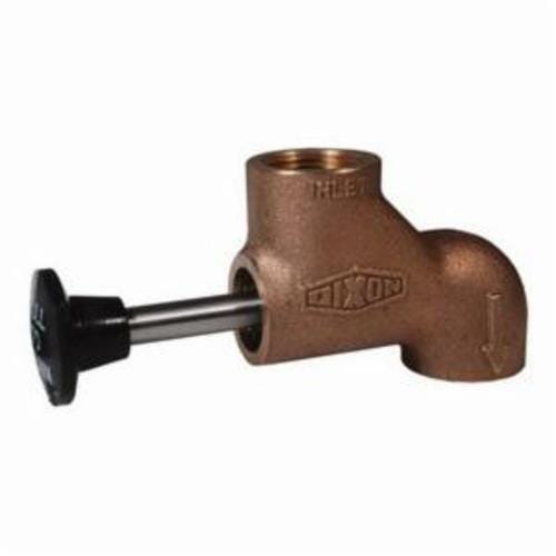Dixon® PPDV75 Direct Mount Push-Pull Drain Valve, 3/4 in Nominal, Female NPT End Style, Brass