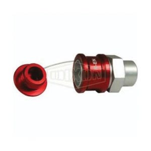 Dixon® FloMax R-EN-P R Series Engine Oil Nozzle with Plug, 3/4 in Nominal, FNPT, Aluminum, Domestic