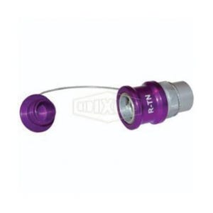 Dixon® FloMax R-TN-P R Series Transmission Fluid Nozzle with Plug, 3/4 in Nominal, FNPT, Aluminum, Domestic