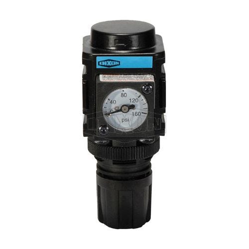 Wilkerson® by Dixon® R08-02RG Self-Relieving Standard Miniature Regulator with GC620 Gauge, 1/4 in NPT/BSPP-G